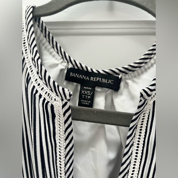 Banana Republic Navy Stripped Dress - Picture 3 of 3